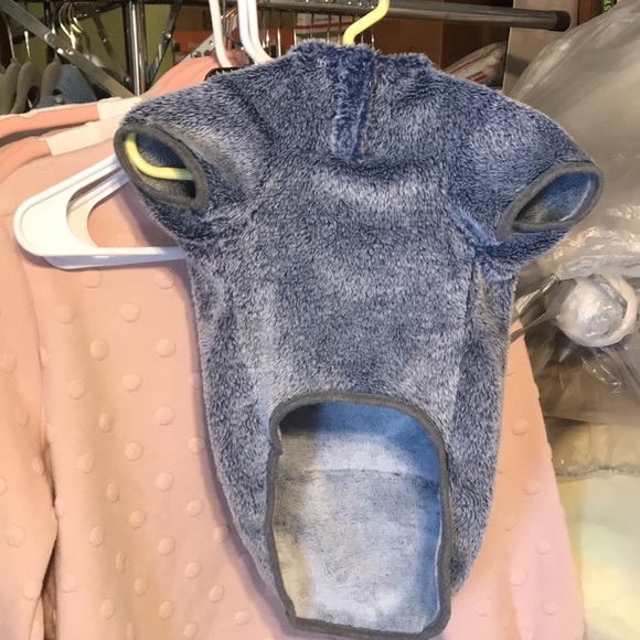 Top Paw Size Large Dog Navy Fleece w/Hood & Pocket Pullover - Picture 8 of 9